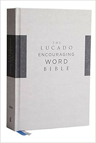 NIV, Lucado Encouraging Word Bible, Cloth over Board, Gray, Comfort Print: Ho...
